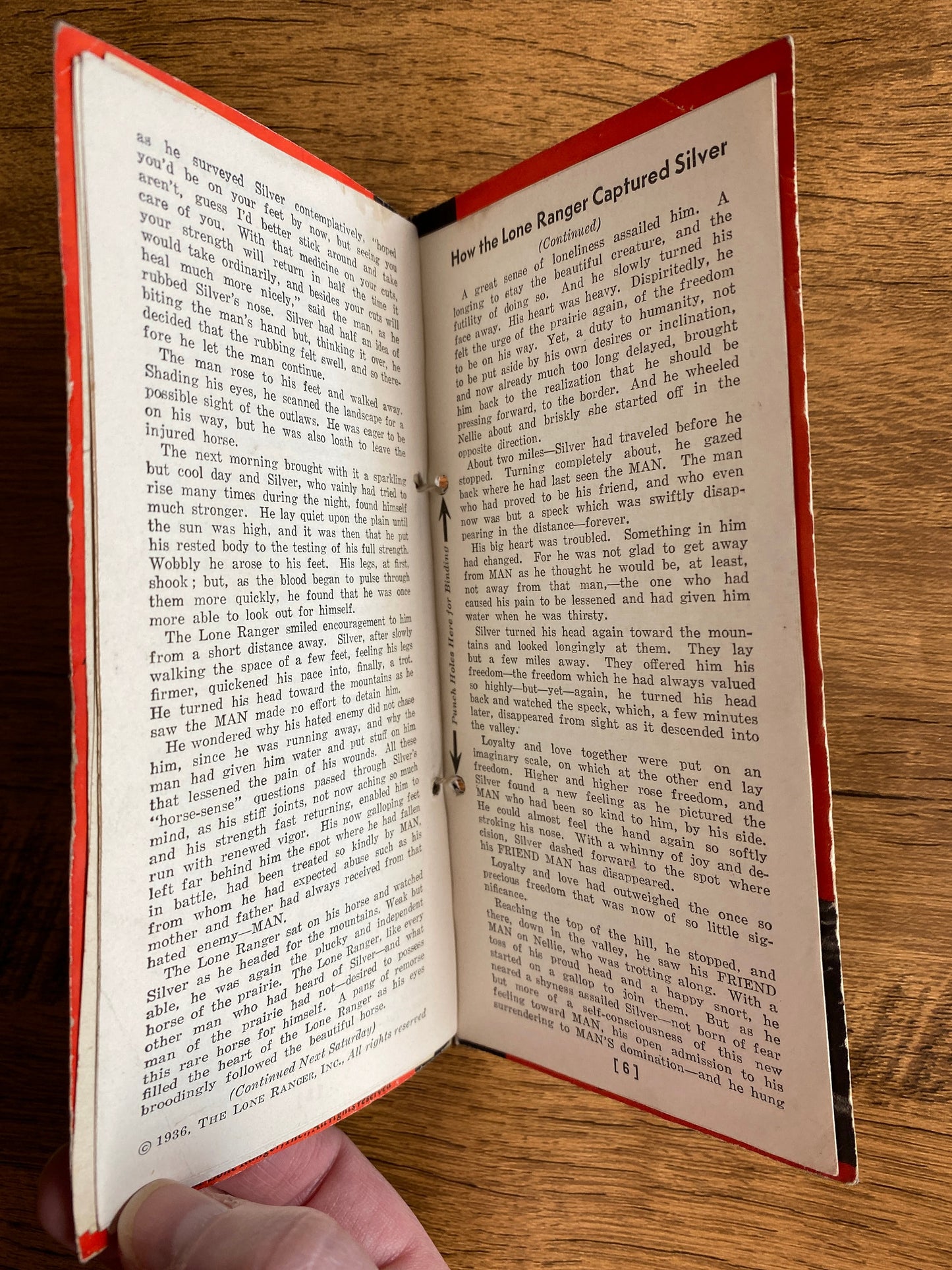 1936 "How The Lone Ranger Captured Silver" FULL Story Booklet, Silvercup Bread Advertisement